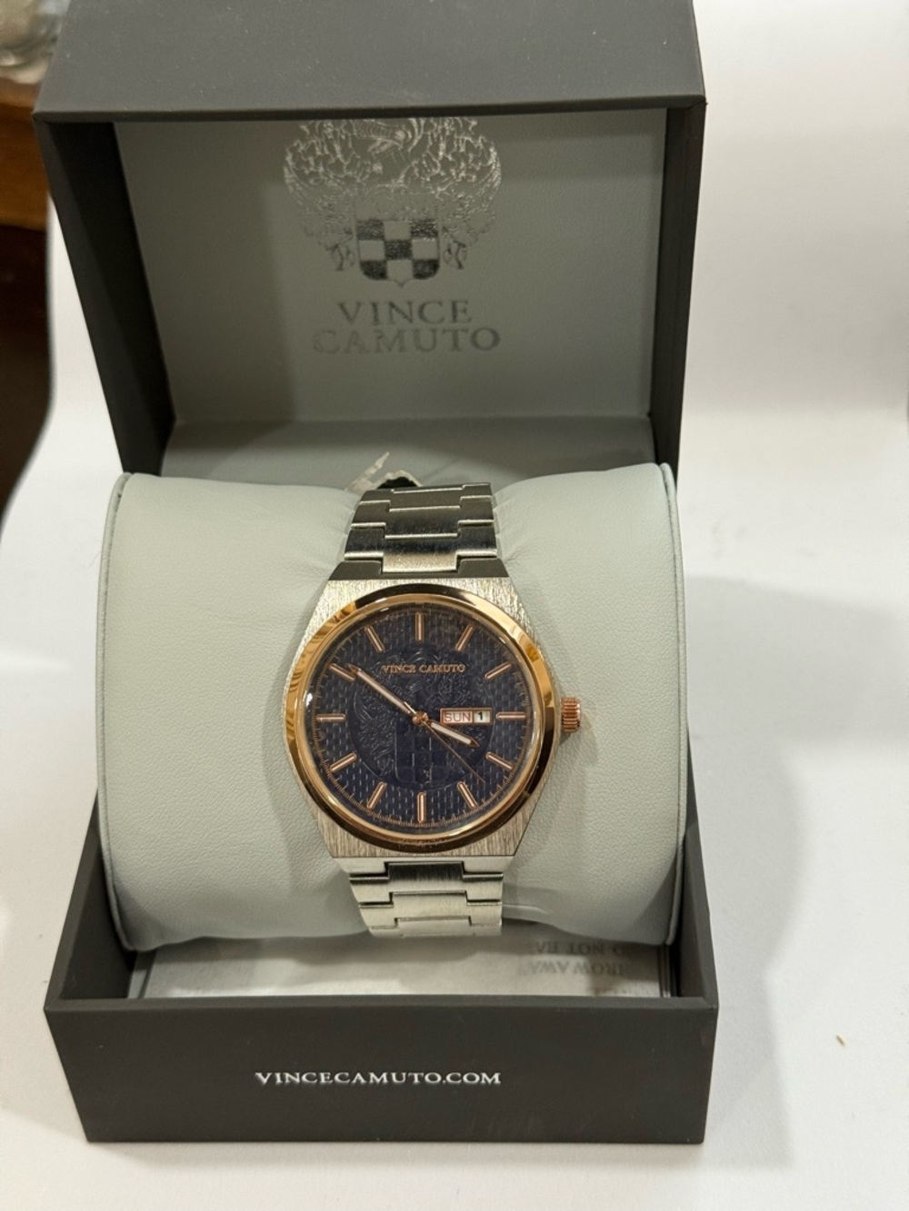 Vince Camuto Silver Two-Tone Metal Bracelet Watch